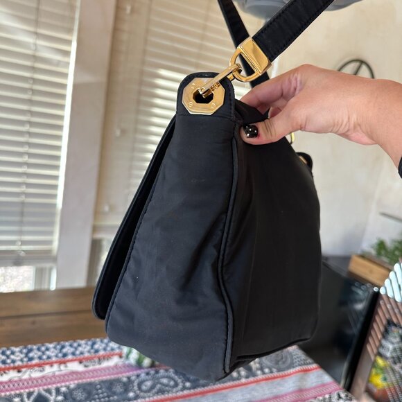 Bally Black Padded Nylon Crossbody Bag, Vintage - Picture 4 of 11